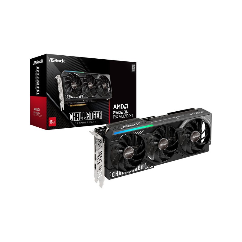 ASRock Radeon RX 9070 XT Challenger 16GB GDDR6 PCIe 5.0 (Boxed) — Buy in Cyprus with Fast Delivery