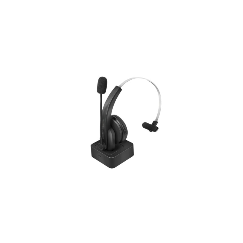 LogiLink BT0059 Bluetooth Mono Headset - Black, On-ear, Boom Mic, BT 5.0, Stand (Boxed) — Buy in Cyprus with Fast Delivery