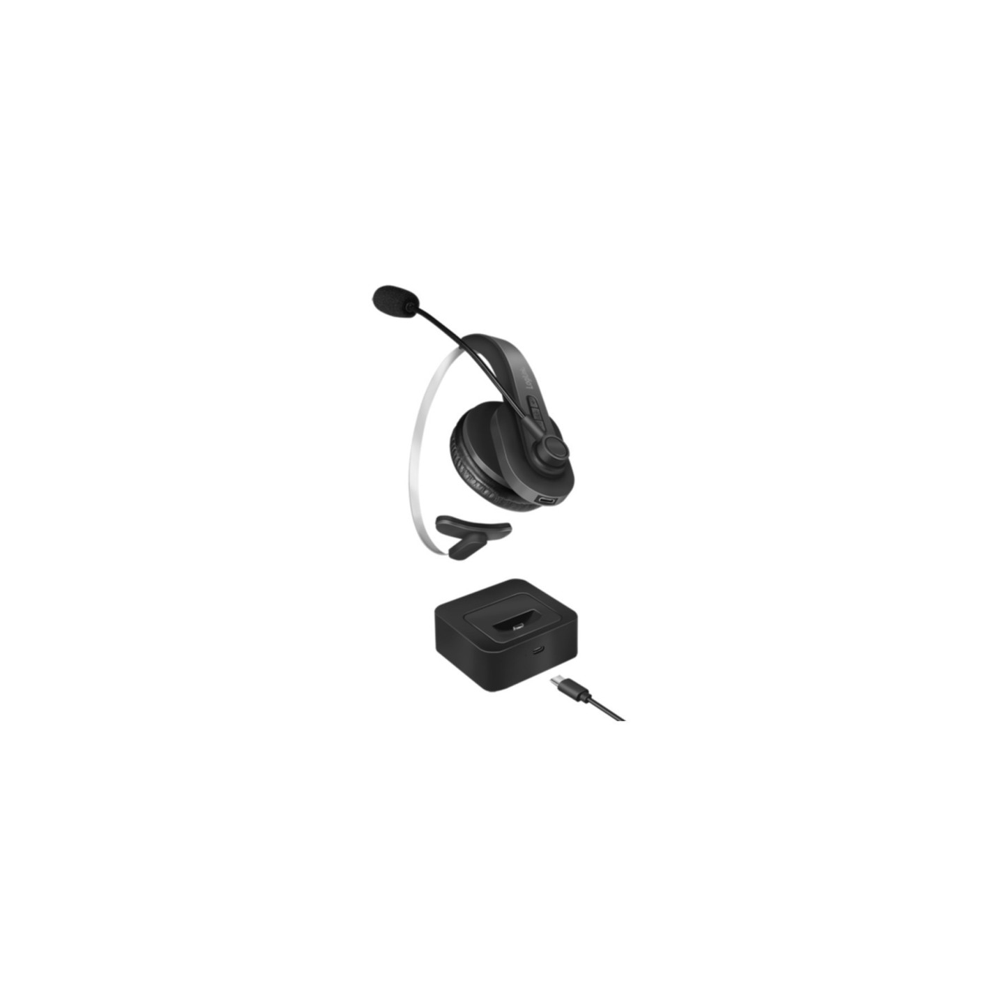 LogiLink BT0059 Bluetooth Mono Headset - Black, On-ear, Boom Mic, BT 5.0, Stand (Boxed) — Buy in Cyprus with Fast Delivery