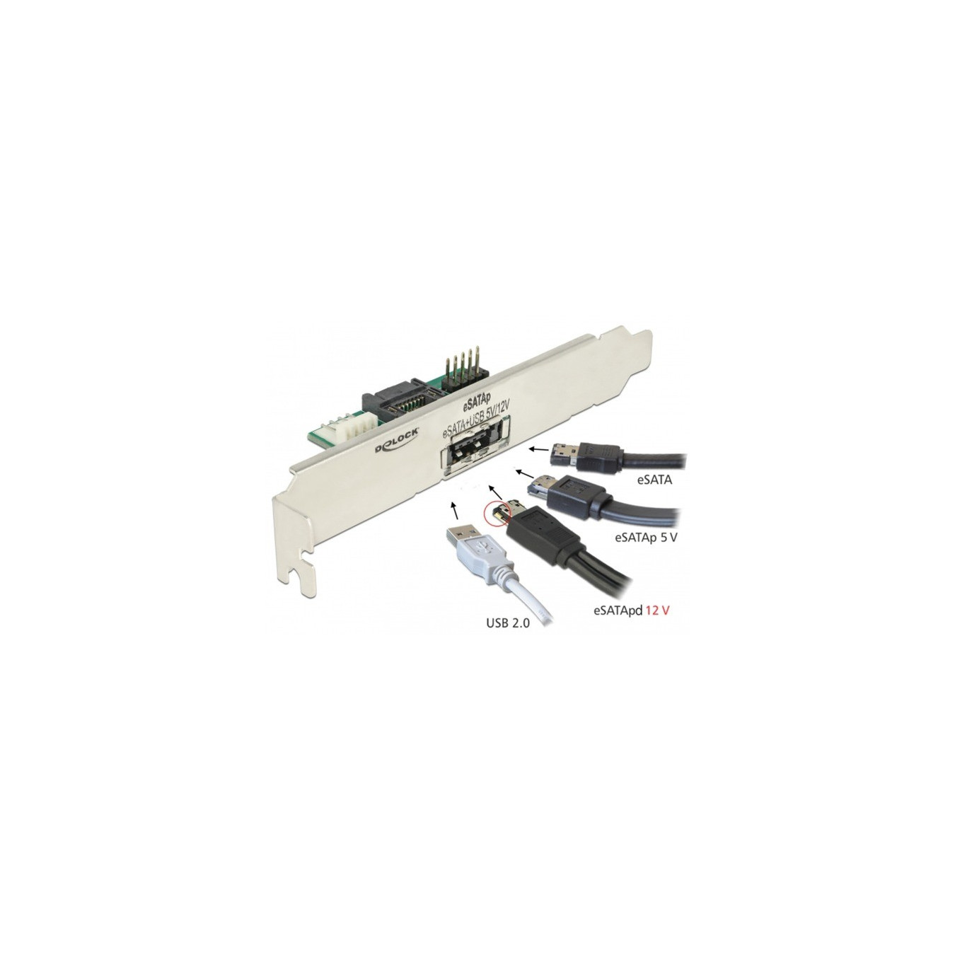 Slotblech 1 x eSATApd 5 V 12 V, Slotblende — Buy in Cyprus with Fast Delivery — Armenius Store Cyprus
