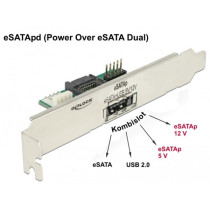 Slotblech 1 x eSATApd 5 V 12 V, Slotblende — Buy in Cyprus with Fast Delivery — Armenius Store Cyprus