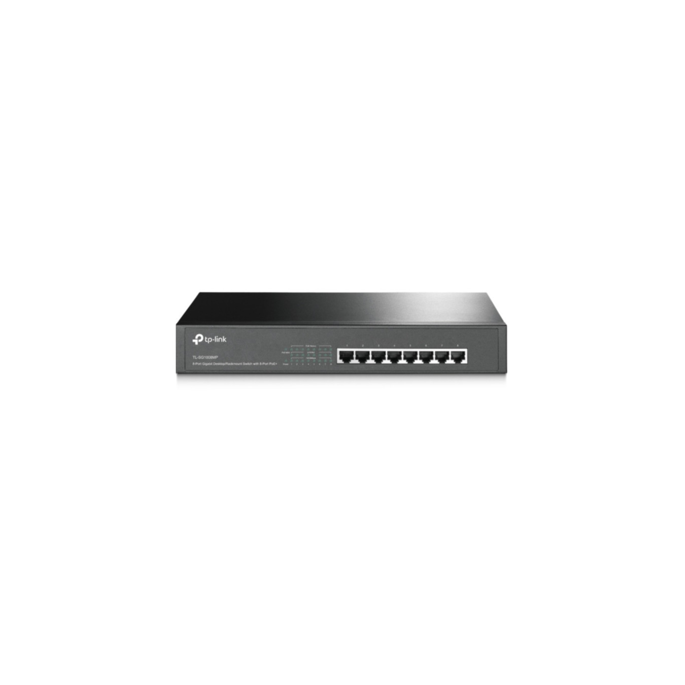 TP-Link 8-Port Gigabit PoE+ Switch - TL-SG1008MP - 8x 10/100/1000, PoE+ (Black) — Buy in Cyprus with Fast Delivery