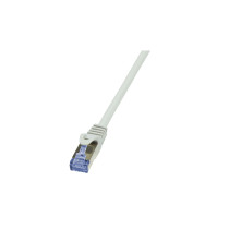 LogiLink Cat6A Patch Cable CQ3012S - 0.25m Grey, S/FTP Shielded RJ45, AWG26, LSZH, 10Gbps — Buy in Cyprus with Fast Delivery