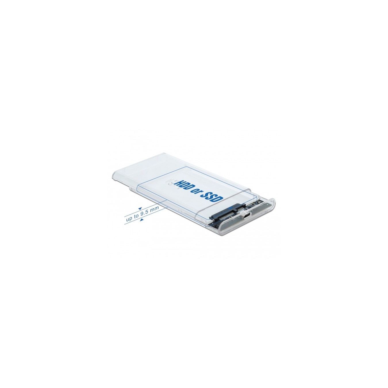 External enclosure for 2.5' SATA HDD SSD with SuperSpeed USB 10 Gbps (USB 3.1 Gen 2), drive enclosure