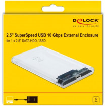 External enclosure for 2.5' SATA HDD SSD with SuperSpeed USB 10 Gbps (USB 3.1 Gen 2), drive enclosure