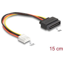Power adapter cable SATA 15 pin male to 1x floppy 4 pin female — Buy in Cyprus with Fast Delivery