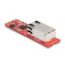 Konverter M.2 Key B+M Stecker zu 1 x RJ45 2,5 Gigabit LAN Port horizontal, LAN-Adapter — Buy in Cyprus with Fast Delivery