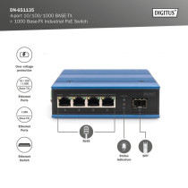 4P Gigabit PoE Switch Ind. Unmanaged 1xSFP — Buy in Cyprus with Fast Delivery