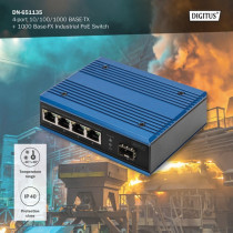 4P Gigabit PoE Switch Ind. Unmanaged 1xSFP — Buy in Cyprus with Fast Delivery