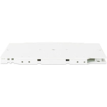Fiber optic splice cassette for 12 fibers including splice holder for crimp and shrink splice protection, splice box