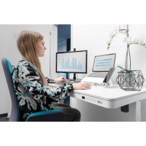 Electrically height-adjustable desk with USB charging station and drawer DA-90406 — Buy in Cyprus with Fast Delivery