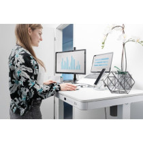 Electrically height-adjustable desk with USB charging station and drawer DA-90406 — Buy in Cyprus with Fast Delivery