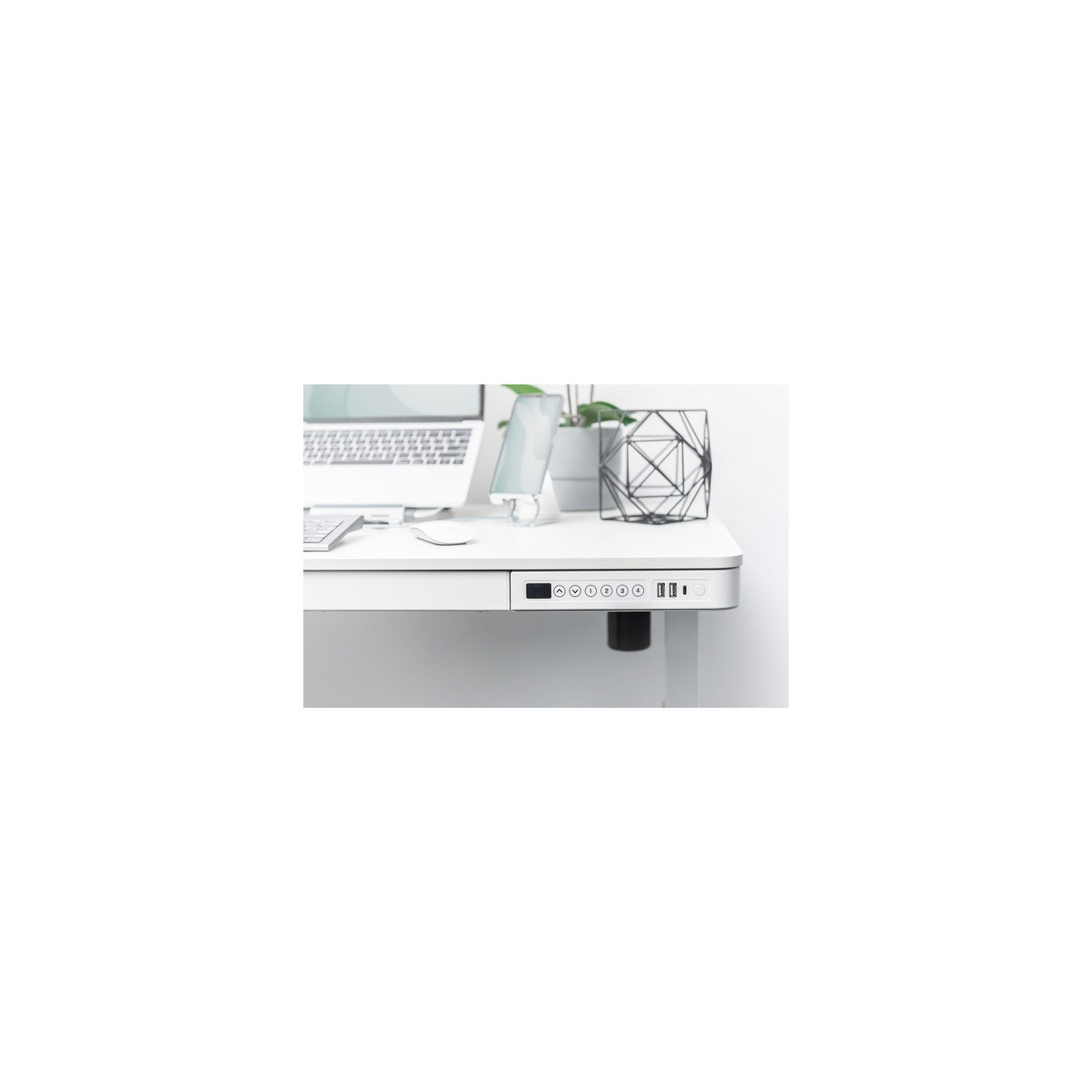 Electrically height-adjustable desk with USB charging station and drawer DA-90406 — Buy in Cyprus with Fast Delivery
