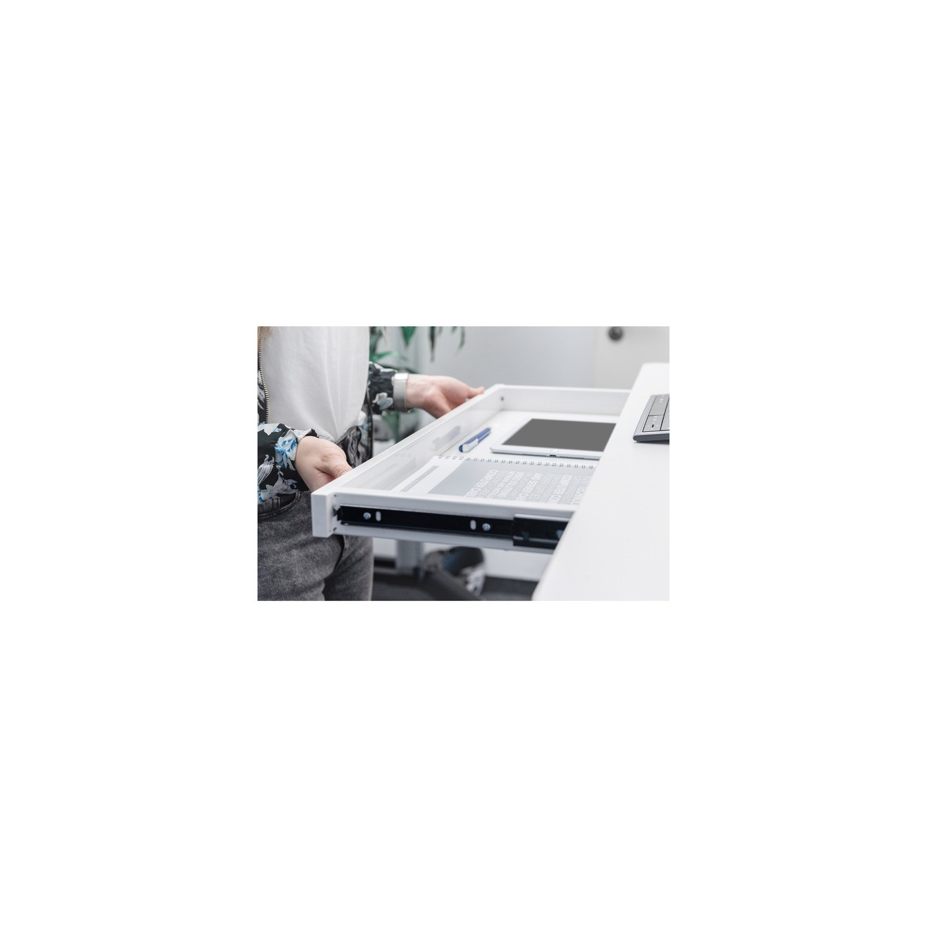 Electrically height-adjustable desk with USB charging station and drawer DA-90406 — Buy in Cyprus with Fast Delivery