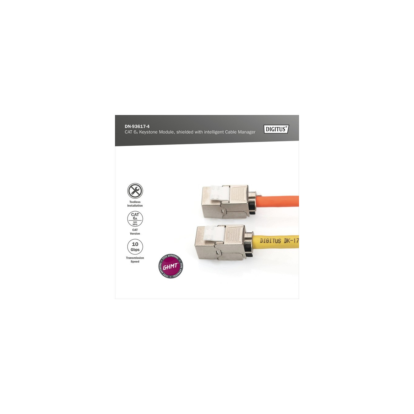 Cat.6a Keystone-Modul, geschirmt — Buy in Cyprus with Fast Delivery