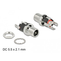 Connector DC 5.5 x 2.1 x 12.0mm socket for installation, plug — Buy in Cyprus with Fast Delivery