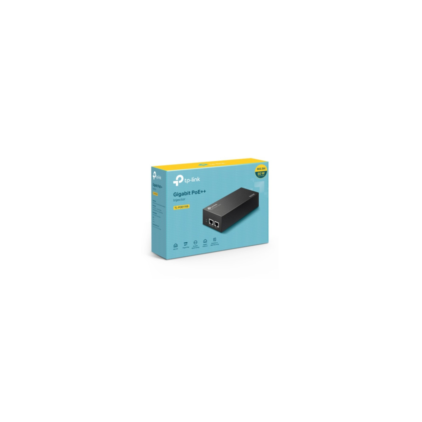 TP-Link POE170S - PoE++ Single-Port Injector Adapter - Plug-and-Play Ethernet Power — Buy in Cyprus with Fast Delivery