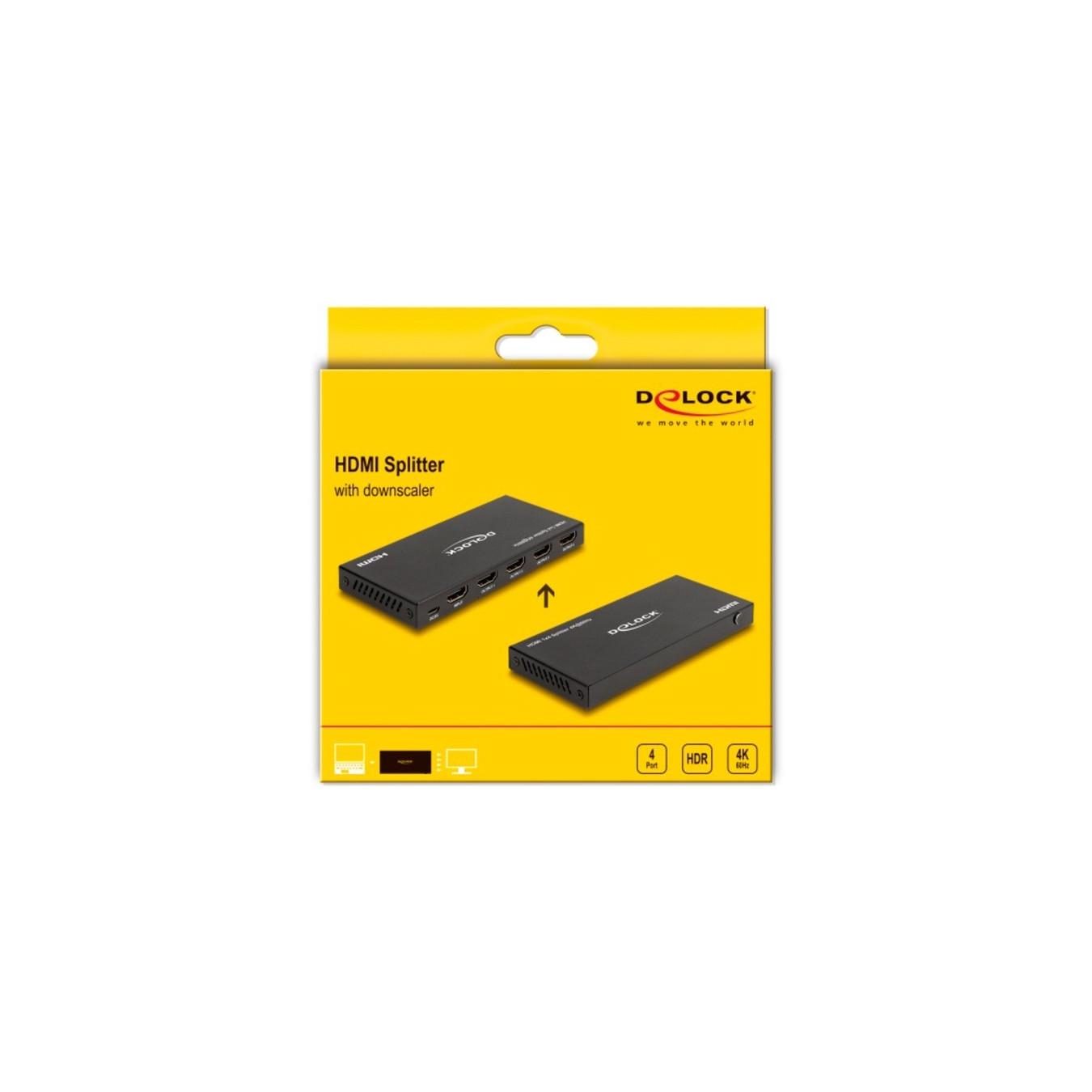 HDMI splitter 1 x HDMI in to 4 x HDMI out 4K 60 Hz — Buy in Cyprus with Fast Delivery