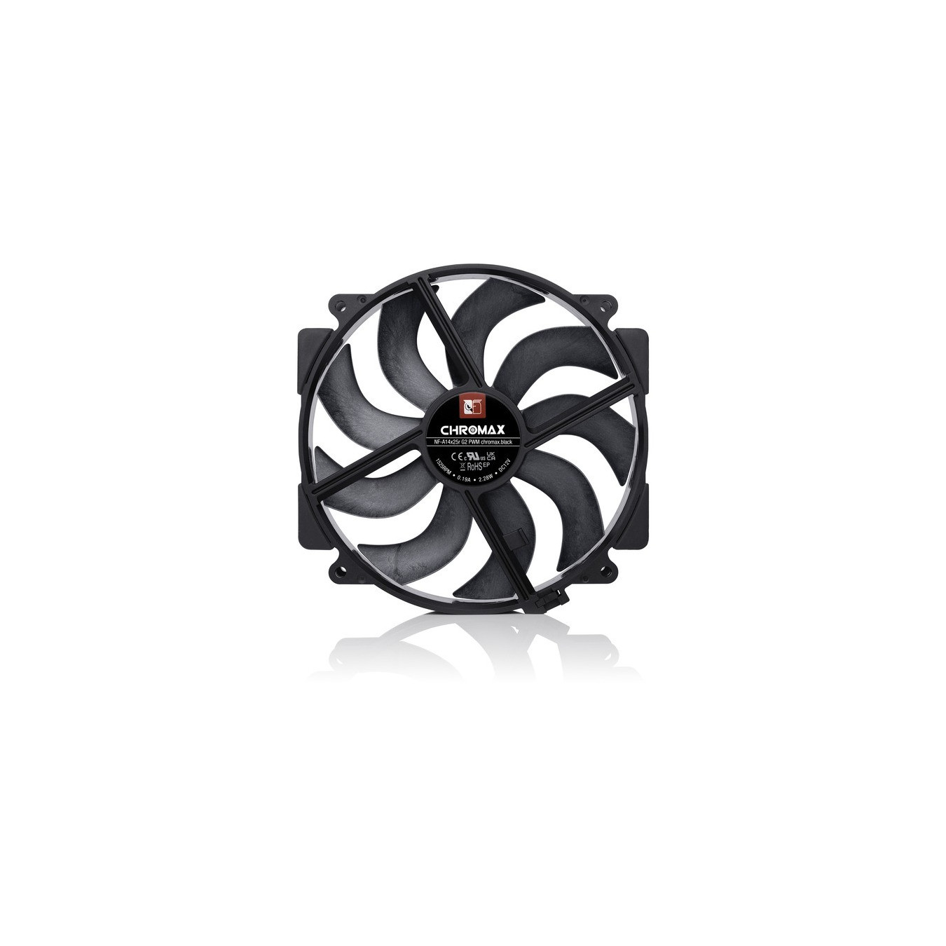 NF-A14x25r G2 PWM chromax.black, case fan — Buy in Cyprus with Fast Delivery