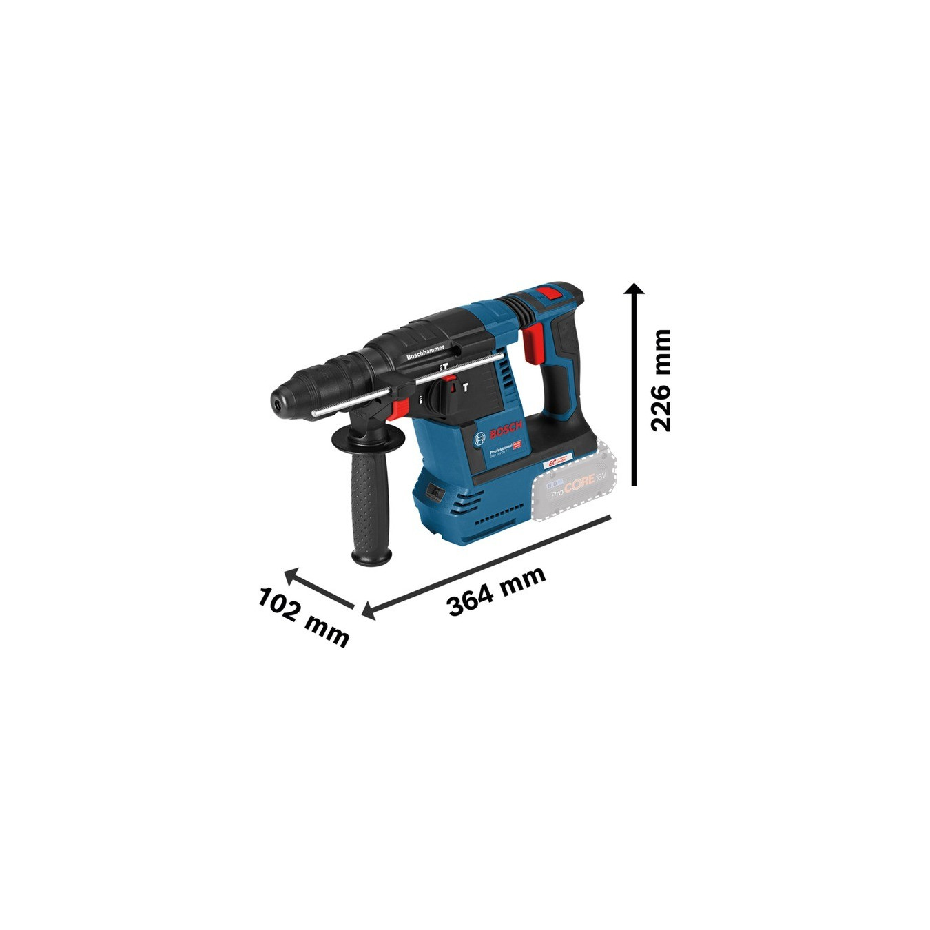 Cordless hammer drill GBH 18V-26 F Professional — Buy in Cyprus with Fast Delivery