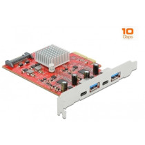 PCIe x4 to 2x USB 3.2 Gen 2 Typ-A + 2x USB-C, USB-Controller — Buy in Cyprus with Fast Delivery