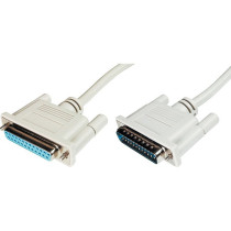 Serial data transfer extension cable, D-Sub25 (male) to D-Sub25 (female) — Buy in Cyprus with Fast Delivery