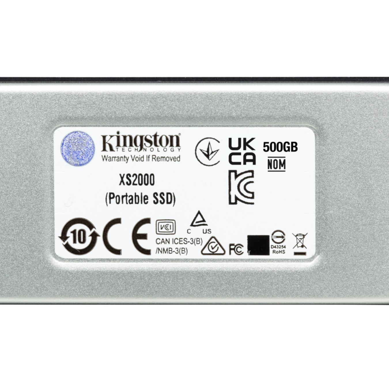 Kingston XS2000 External Portable SSD - 1TB - USB-C 3.2 Gen2, Up to 2000MB/s, Black/Silver — Buy in Cyprus with Fast Delivery
