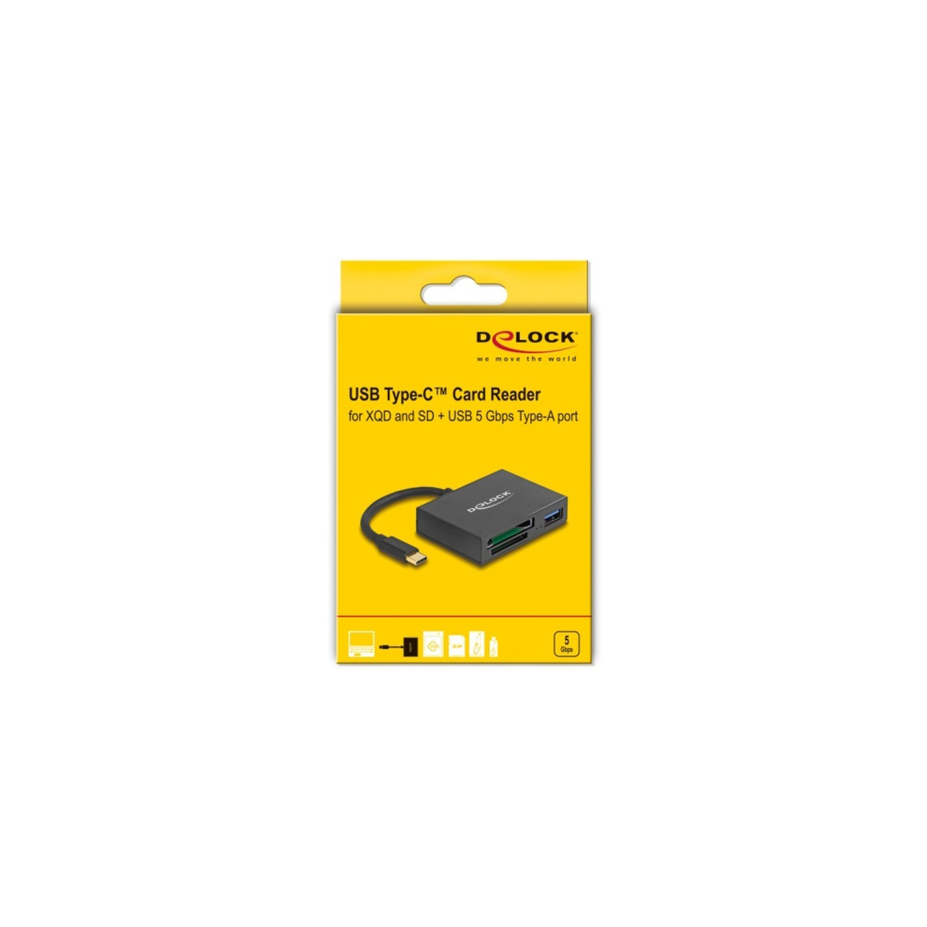 USB-C Card Reader for XQ and SD with USB 5 Gbps Type-A port, card reader — Buy in Cyprus with Fast Delivery