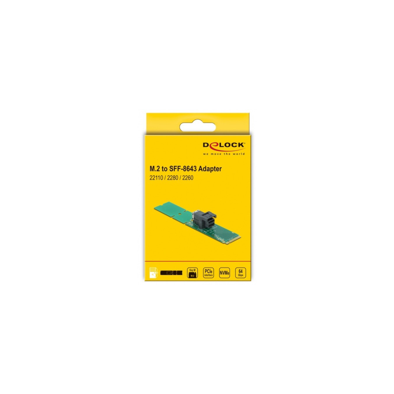 M.2 Key M to SFF-8643 NVMe 22110 2280 2260, interface card — Buy in Cyprus with Fast Delivery