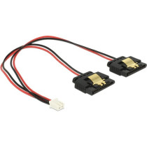 2Pin socket to 2x SATA 15Pin socket, Y-cable — Buy in Cyprus with Fast Delivery