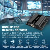 HDMI IP PoE receiver, HDMI extension — Buy in Cyprus with Fast Delivery