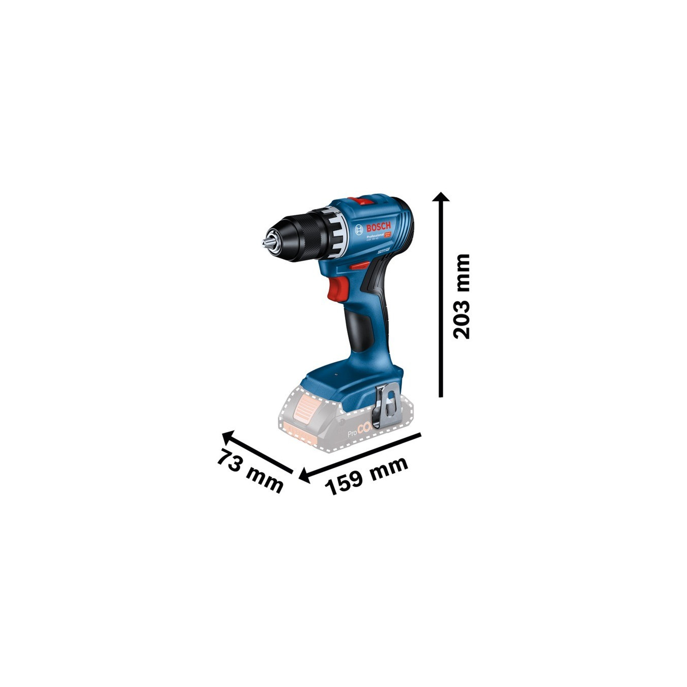 Cordless drill driver GSR 18V-45 Professional, 18 volts — Buy in Cyprus with Fast Delivery
