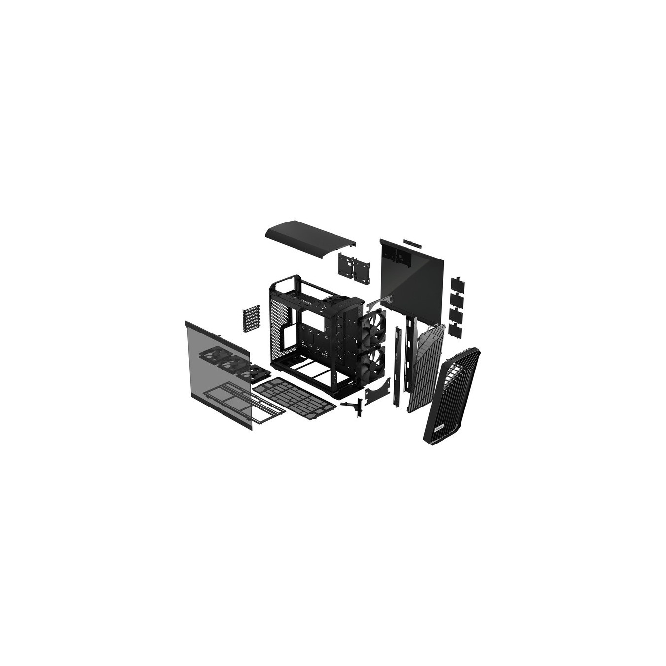 Torrent Black TG Light Tint, Tower Case — Buy in Cyprus with Fast Delivery