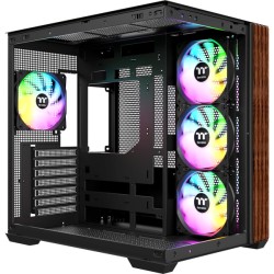 Thermaltake View 380 WS ARGB Mid Tower Chassis - Black/Wood - CA-1Z2-00M1WN-WS (Boxed) — Buy in Cyprus with Fast Delivery