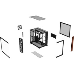 Thermaltake View 380 WS ARGB Mid Tower Chassis - Black/Wood - CA-1Z2-00M1WN-WS (Boxed) — Buy in Cyprus with Fast Delivery