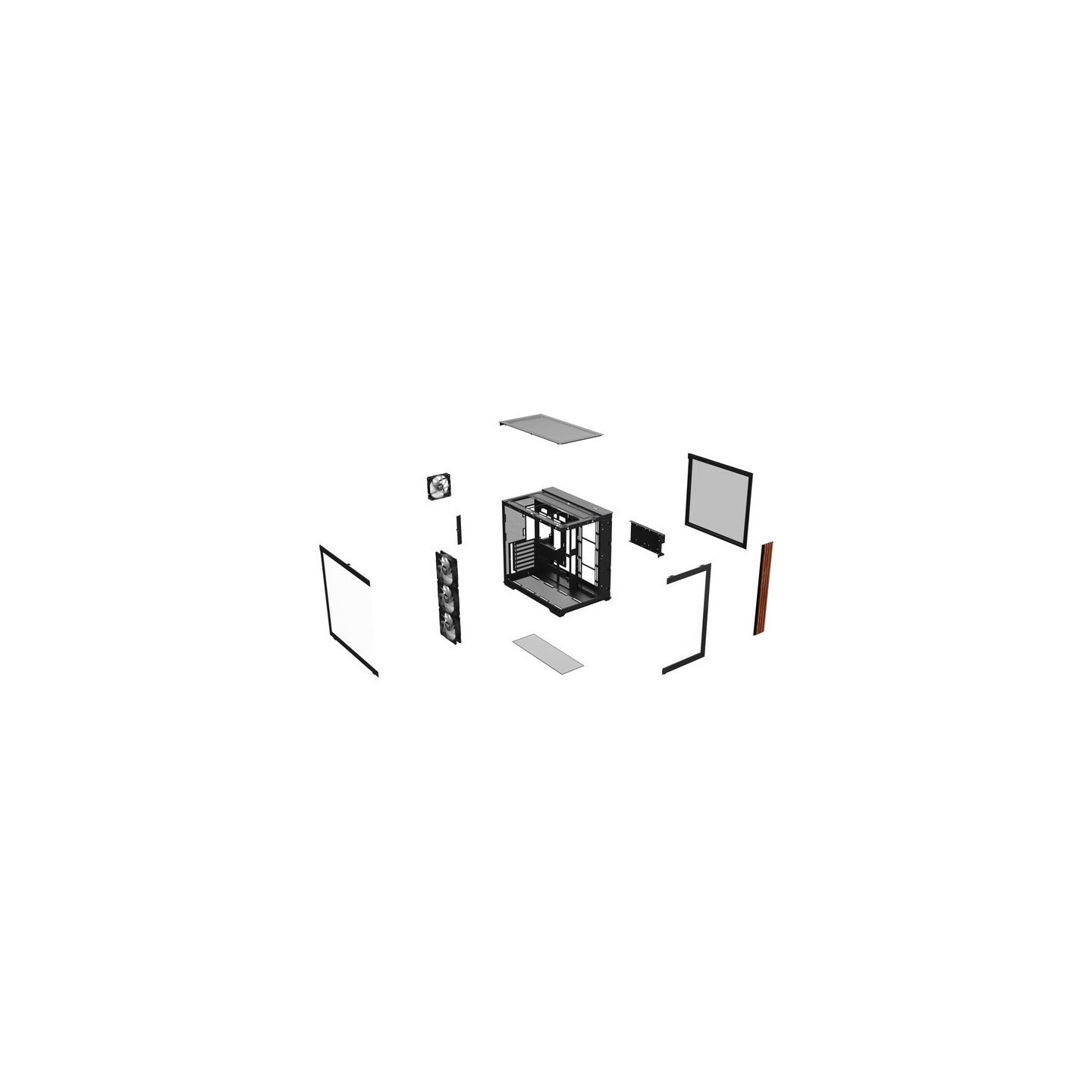 Thermaltake View 380 WS ARGB Mid Tower Chassis - Black/Wood - CA-1Z2-00M1WN-WS (Boxed) — Buy in Cyprus with Fast Delivery