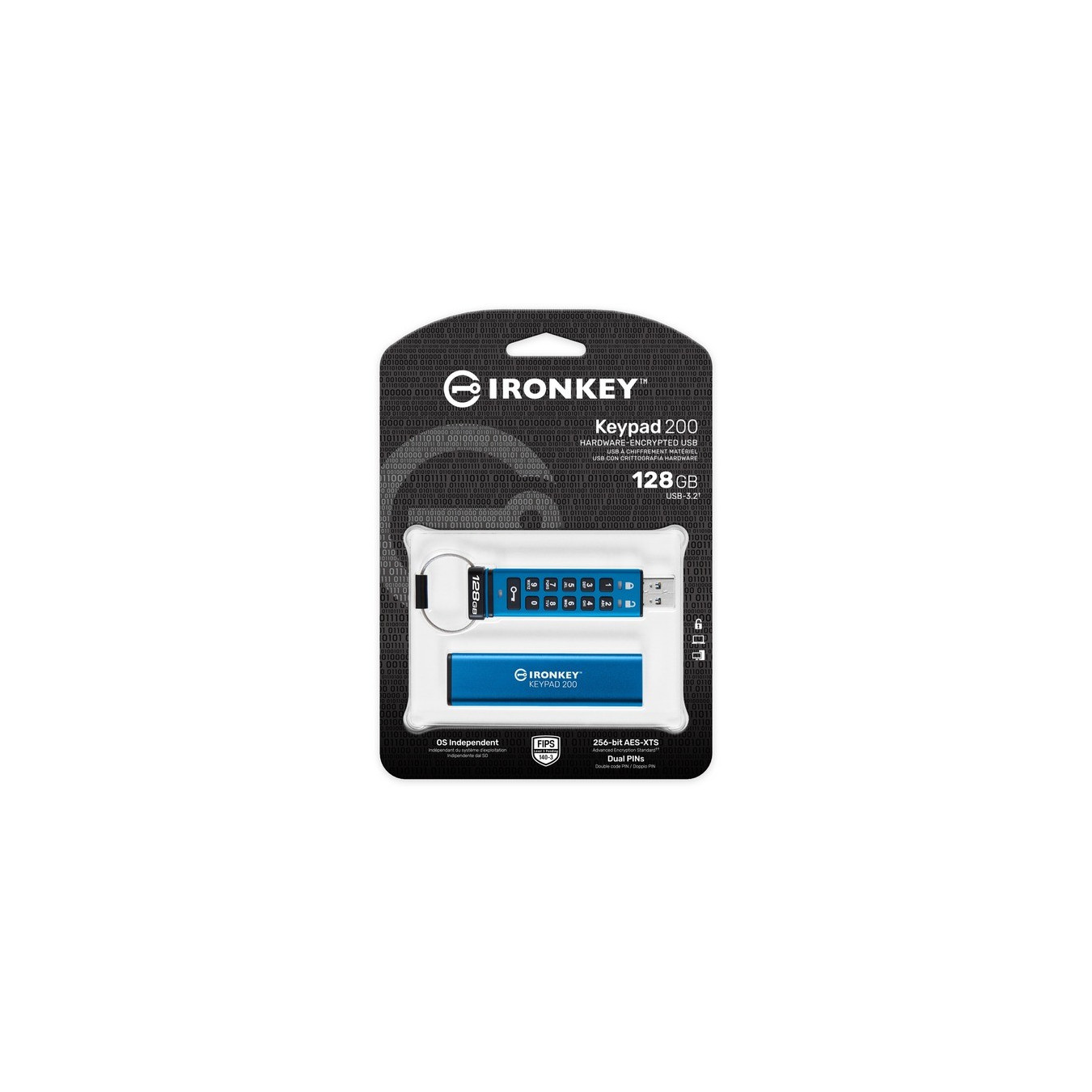IronKey Keypad 200 128 GB, USB-Stick — Buy in Cyprus with Fast Delivery