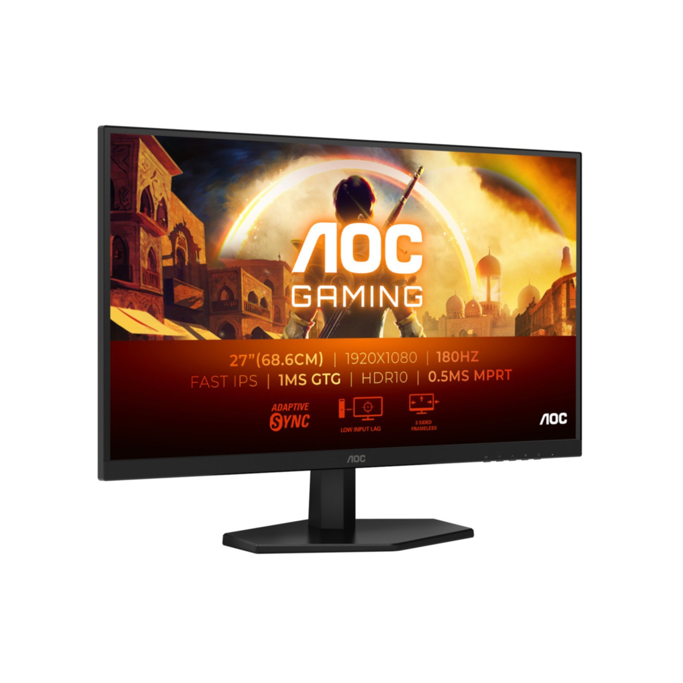 AOC 27G42E Gaming Monitor - 27" Full HD (1920x1080), Fast IPS, 180Hz, 1ms GtG, HDR10 — Buy in Cyprus with Fast Delivery
