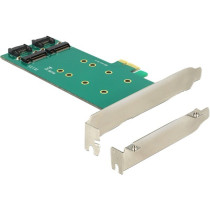 PCIe x1 to 2 x M.2 Key B Low Profi, Adapter — Buy in Cyprus with Fast Delivery