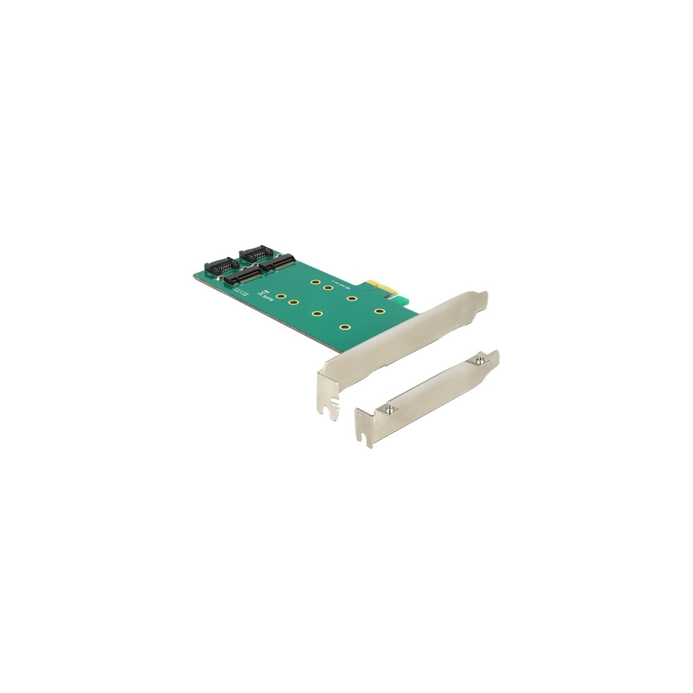 PCIe x1 to 2 x M.2 Key B Low Profi, Adapter — Buy in Cyprus with Fast Delivery