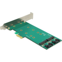PCIe x1 to 2 x M.2 Key B Low Profi, Adapter — Buy in Cyprus with Fast Delivery