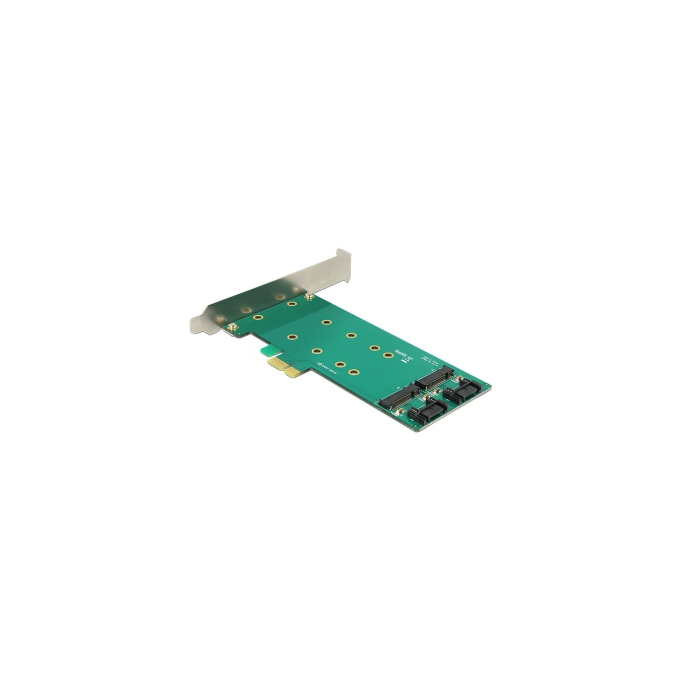 PCIe x1 to 2 x M.2 Key B Low Profi, Adapter — Buy in Cyprus with Fast Delivery