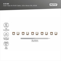 Color clips for patch cables, cable clip — Buy in Cyprus with Fast Delivery