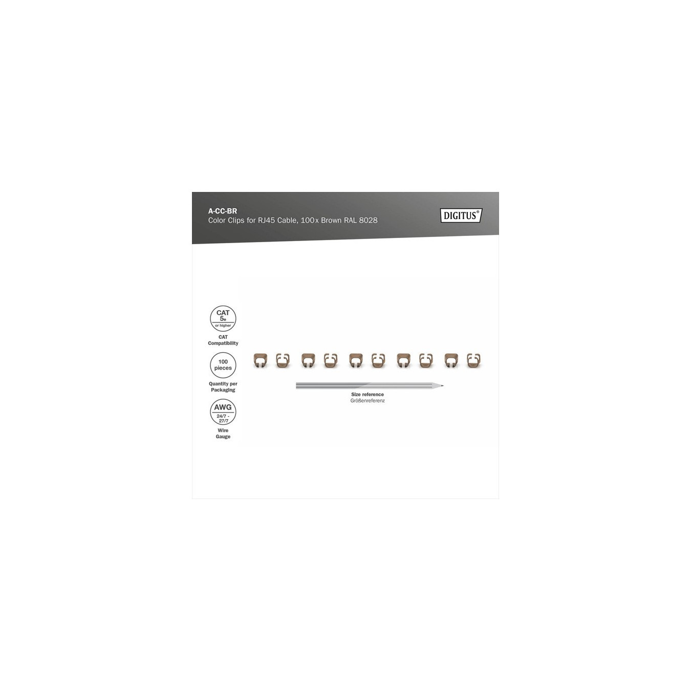 Color clips for patch cables, cable clip — Buy in Cyprus with Fast Delivery