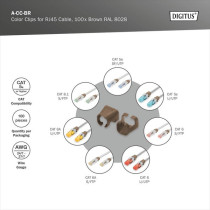 Color clips for patch cables, cable clip — Buy in Cyprus with Fast Delivery