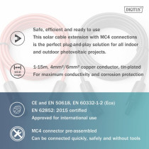 Solar cable extension Ø 6mm2 PV 1,500Volt — Buy in Cyprus with Fast Delivery