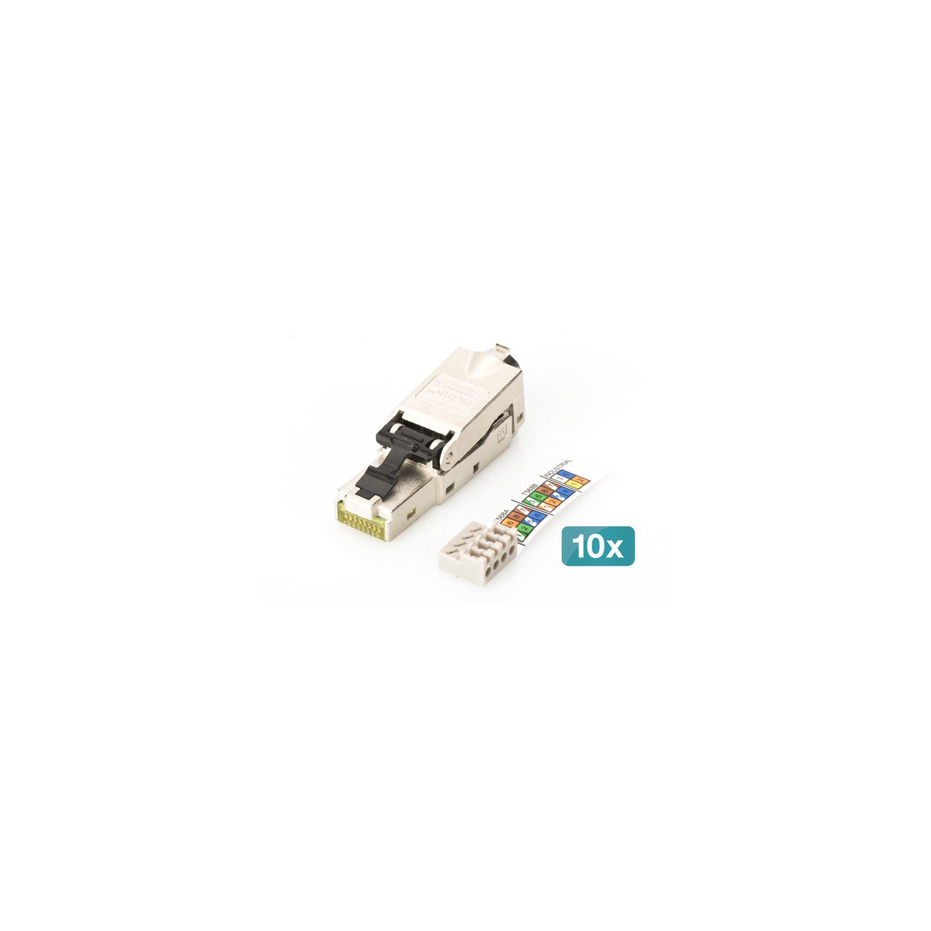 CAT.6a field plug STP dust cap kink protection, 10 pieces — Buy in Cyprus with Fast Delivery