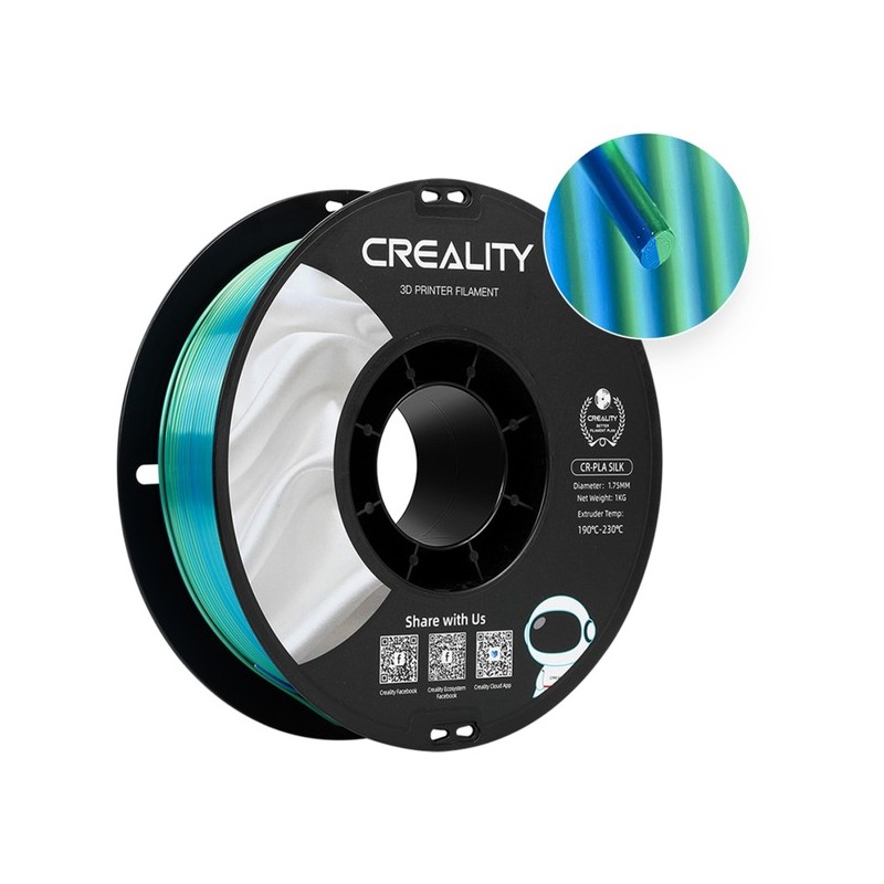CR-Silk PLA filament blue green, 3D filament — Buy in Cyprus with Fast Delivery