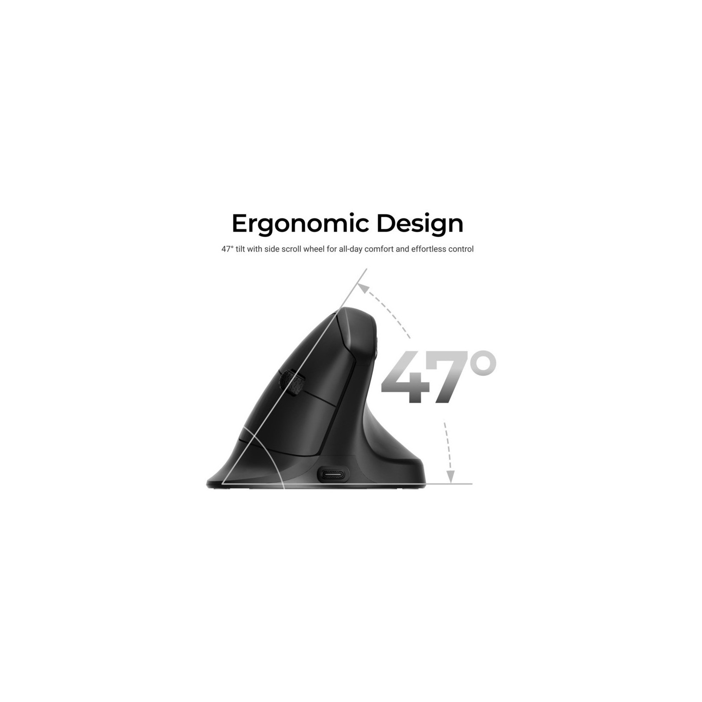 Keychron M5 Wireless 8K Ergonomic Mouse - Black (Boxed) — Buy in Cyprus with Fast Delivery