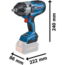 PRO cordless impact wrench BITURBO GDS 18V-1000 Professional, 18Volt — Buy in Cyprus with Fast Delivery